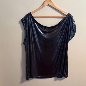 TORRID Liquid Shine Off Shoulder Top